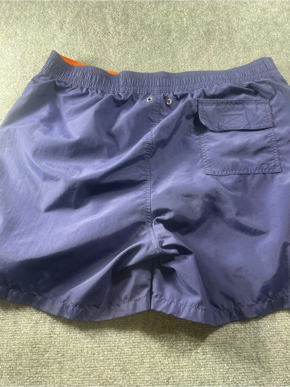 Polo by Ralph Lauren‎ Navy Blue Swim Trunks with Orange Pony